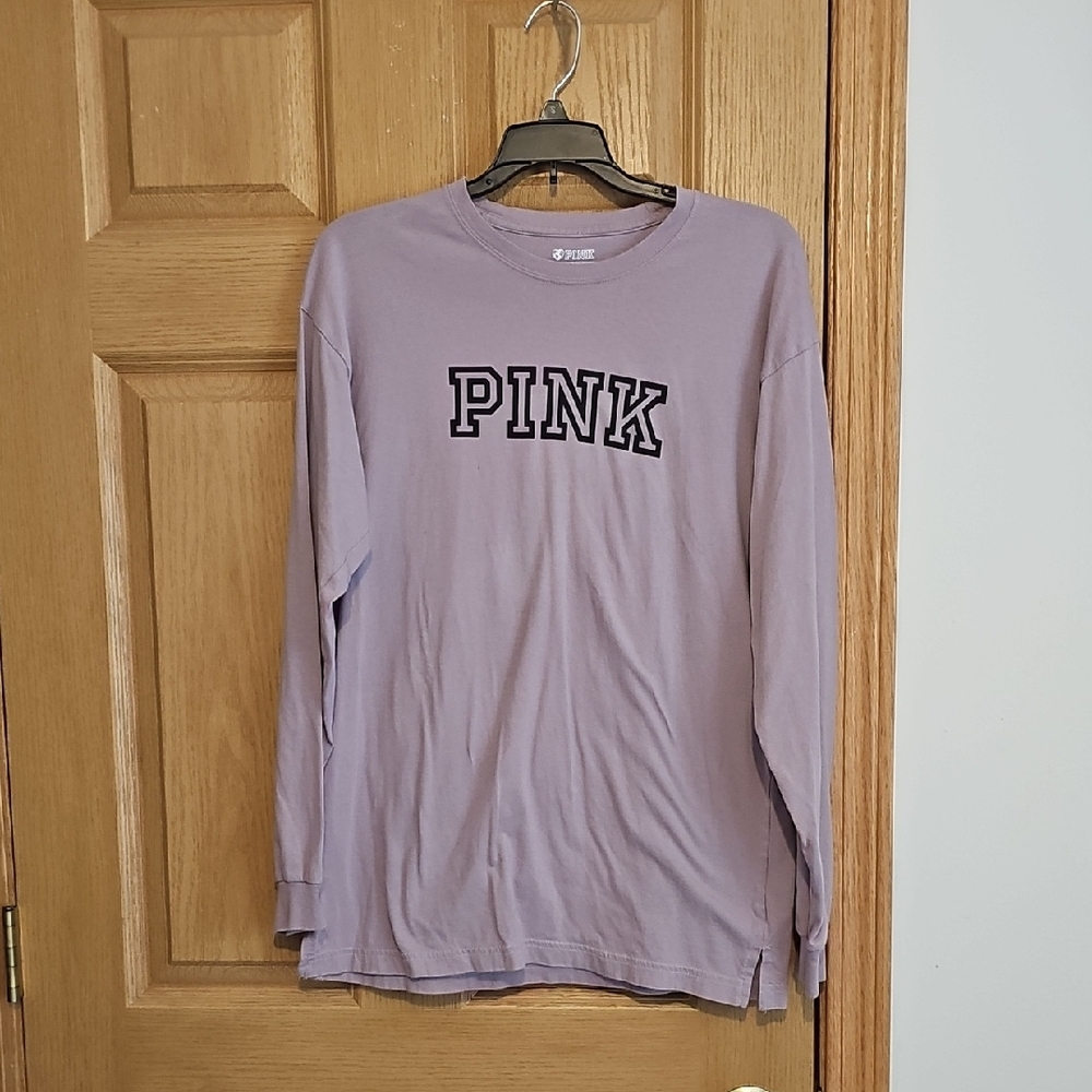 PINK Victoria's Secret Purple Long Sleeve Tee